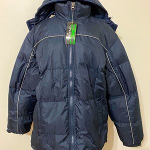NWT Navy Blue Men’s Puffer Jacket